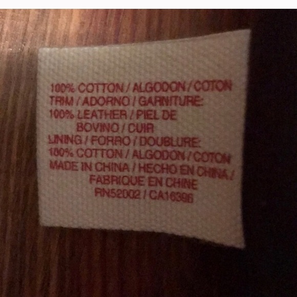 LUCKY BRAND LEATHER/CANVAS HOBO BAG - Picture 6 of 7